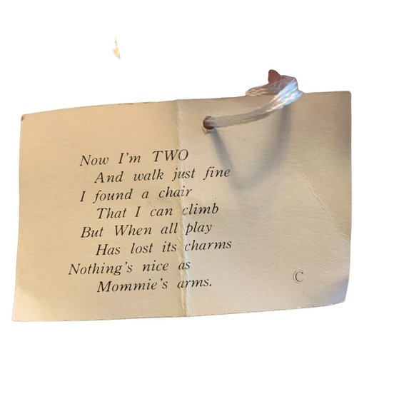 Vintage Josef Original 2 Yr Old Birthday Cake Topper Second Year Figurine Angel - Picture 4 of 12